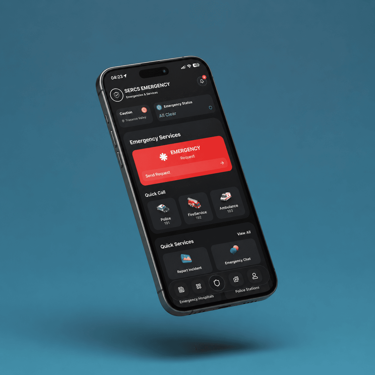 SERCS mobile app preview